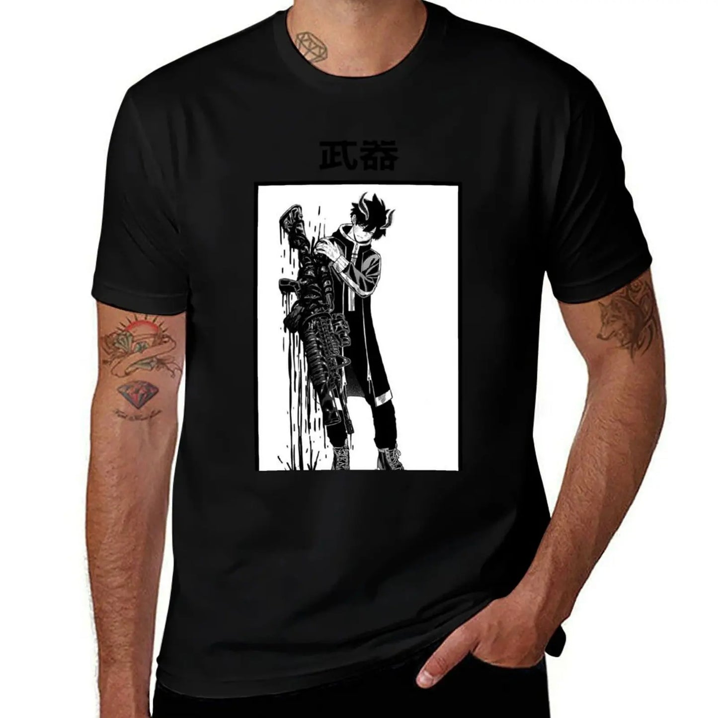 Tougen Anki Black T Shirt - Shiki Ichinose